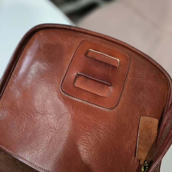 Vintage 1960-1970s Coach Courier Made In NYC Rust, Pre-Creed - Picture 5 of 15